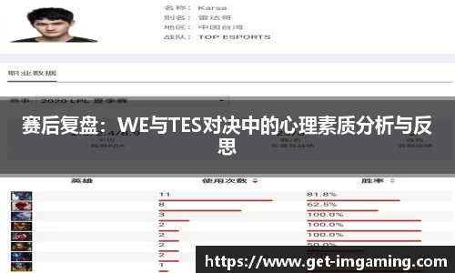 赛后复盘:WE与TES对决中的心理素质分析与反思
